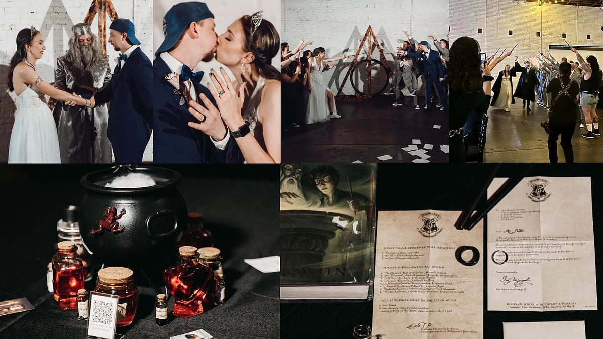 “மந்திரக்கோல்.. டம்பிள்டோர்..” - ப்பா.. Harry Potter பட பாணியில் திருமணம்.. இவ்வளவு லட்சம் பணம் செலவா ? 