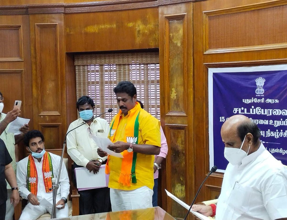 இரகசியமாக இரண்டாவது திருமணம்.. கொலை மிரட்டல்: 2 பிள்ளைகளோடு புதுவை பாஜக MLA மீது முதல் மனைவி பரபர புகார்!