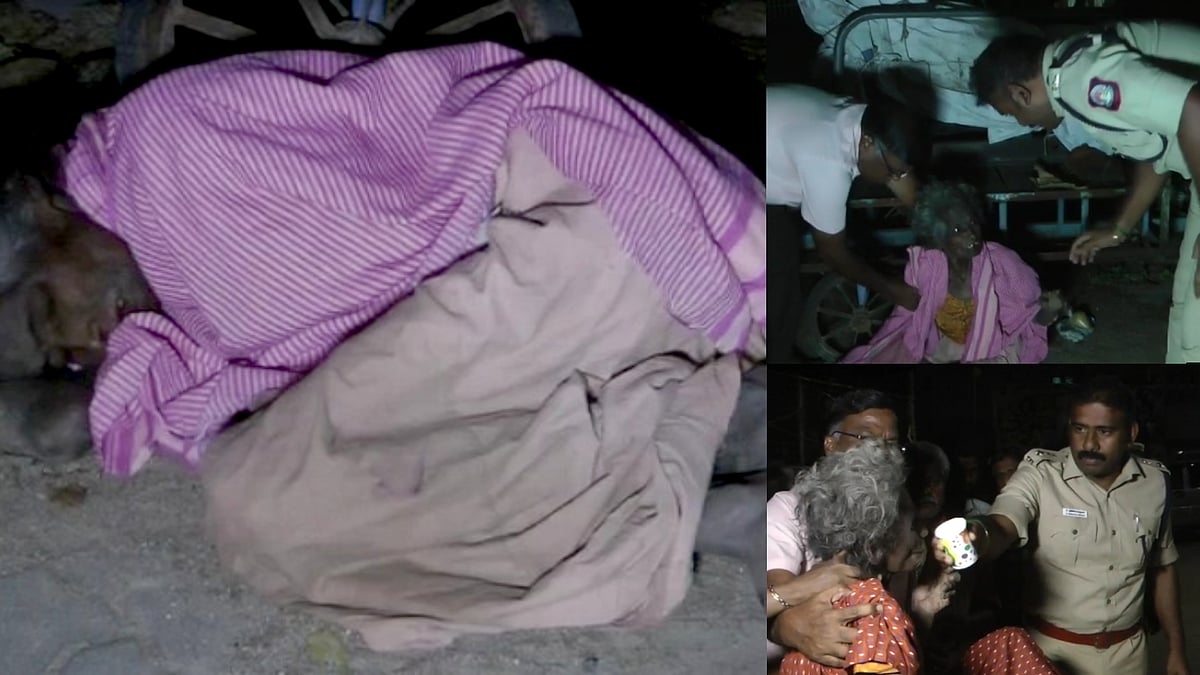 தெரு ஓரத்தில் உணவின்றி உயிருக்கு போராடிய மூதாட்டி.. மீட்டு மருத்துவமனையில் சேர்த்த SP: குவியும் பாராட்டு!