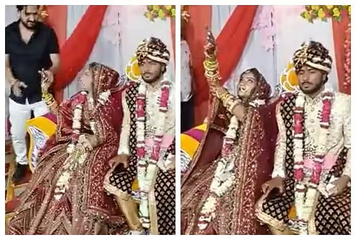 துப்பாக்கியால் சுட்ட 4 முறை மணமகள்.. பீதியில் உறைந்து போன மணமகன்.. மிரளவிடும் வீடியோவால் போலிசார் செக் !