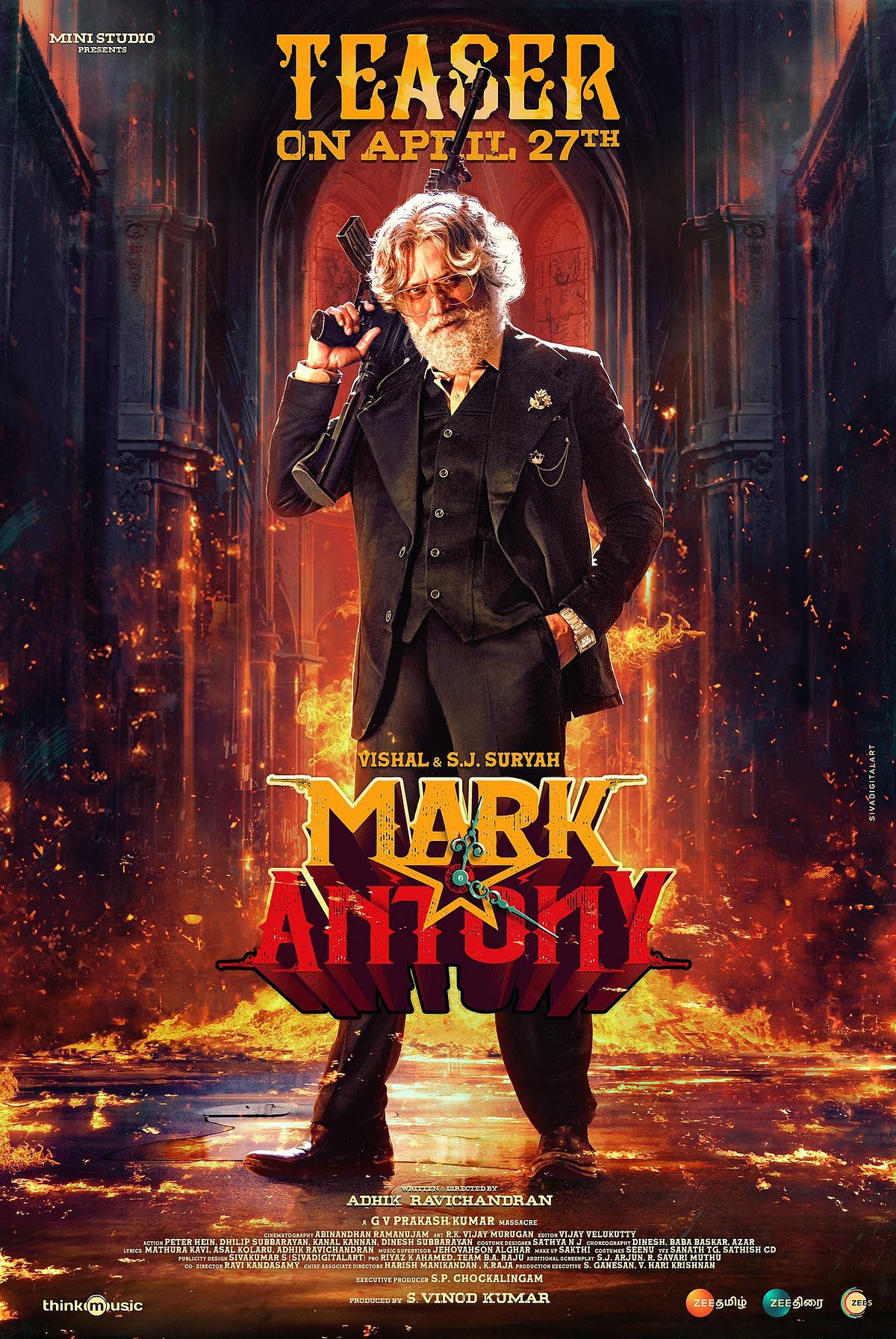 “எல்லாத்தையும் மாத்தி,மறந்து,மாறி வந்துருக்கேன்”-மீண்டும் ஒரு Time Travel படம்:வெளியானது MarkAntony டீசர்