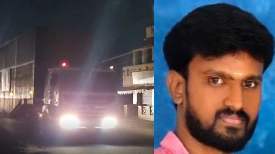 லாரி மீது மோதிய இருசக்கர வாகனம்.. திருமணத்திற்கு 10 நாட்களே இருக்கும் நிலையில் மணமகனுக்கு நடந்த துயரம்!