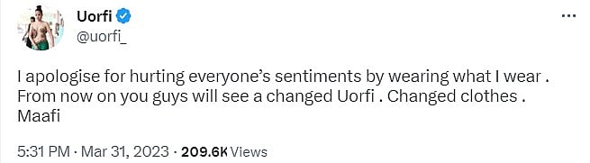 “என்ன நம்பிட்டீங்களா.. ஏப்ரல் Fool..” - ரசிகர்களை கலாய்த்த ஆடை சர்ச்சை நாயகி உர்பி ஜாவேத் ! | Urfi Javed