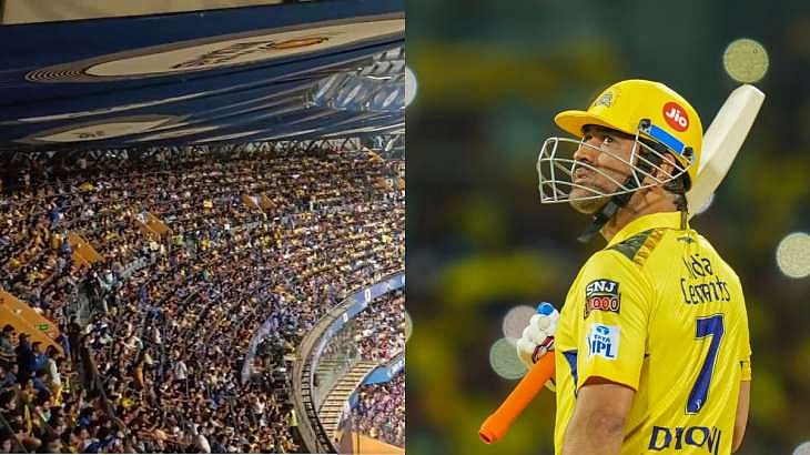 சென்னை மட்டுமல்ல, மும்பையும் தோனியின் கோட்டைதான்.. "We Want Dhoni" என்று ஆர்ப்பரித்த ரசிகர்கள் ! 