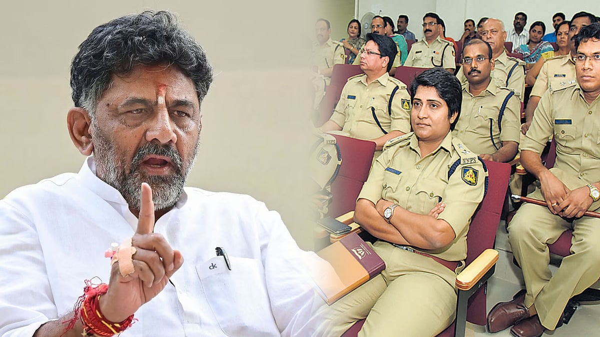 கர்நாடகா: இனி காவல்துறையை காவி மயமாக்க அனுமதிக்கமாட்டோம் -உயரதிகாரிகளுக்கு டி.கே சிவக்குமார் எச்சரிக்கை!