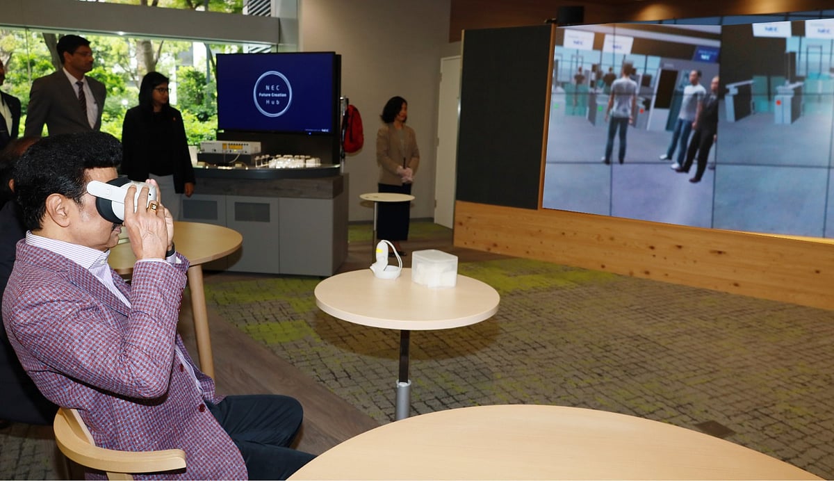 தமிழ்நாட்டிற்கான முக அங்கீகார செயற்கை நுண்ணறிவு.. உலகின் அதிநவீன நிறுவனமான ‘NEC’ல் முதலமைச்சர் ஆலோசனை !