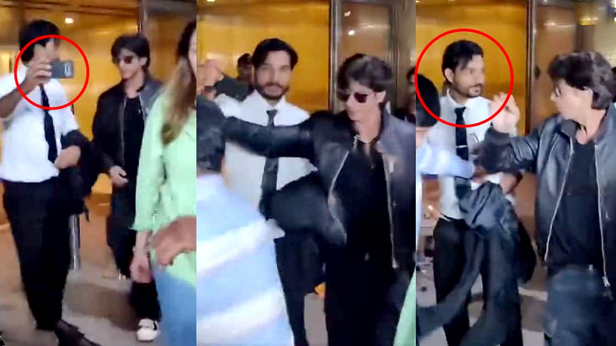 ஏர்போர்ட்டில் வைத்து ரசிகரிடம் மோசமாக நடந்துகொண்ட ஷாருக்கான்.. வீடியோவுக்கு குவியும் கண்டனங்கள் !