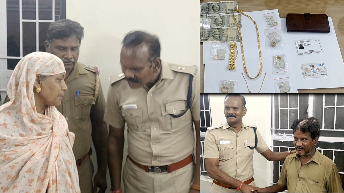 பேரம் பேசிக்கொண்டே தங்க நகைகளை தவறவிட்ட 63 வயது மூதாட்டி.. மீட்டுக்கொடுத்த போலிசாருக்கு குவியும் பாராட்டு