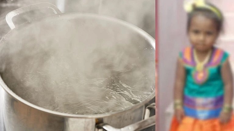 கொதிக்கும் தண்ணீரில் விழுந்த 3 வயது பெண் குழந்தை.. கதறி அழுத தாய்: சோகத்தில் குடும்பம்!