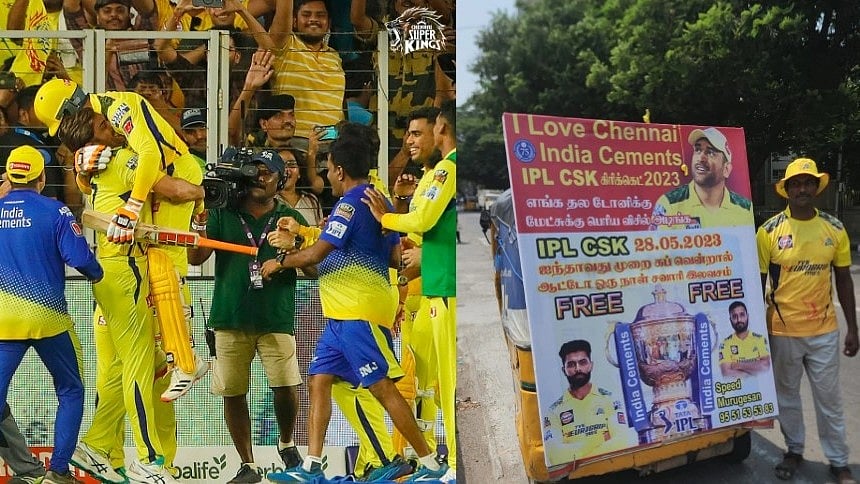 CSK 5வது முறை சாம்பியன்..  சென்னையில் ஒருநாள் முழுவதும் இலவசமாக ஆட்டோ ஓட்டும் தோனி ரசிகர்!