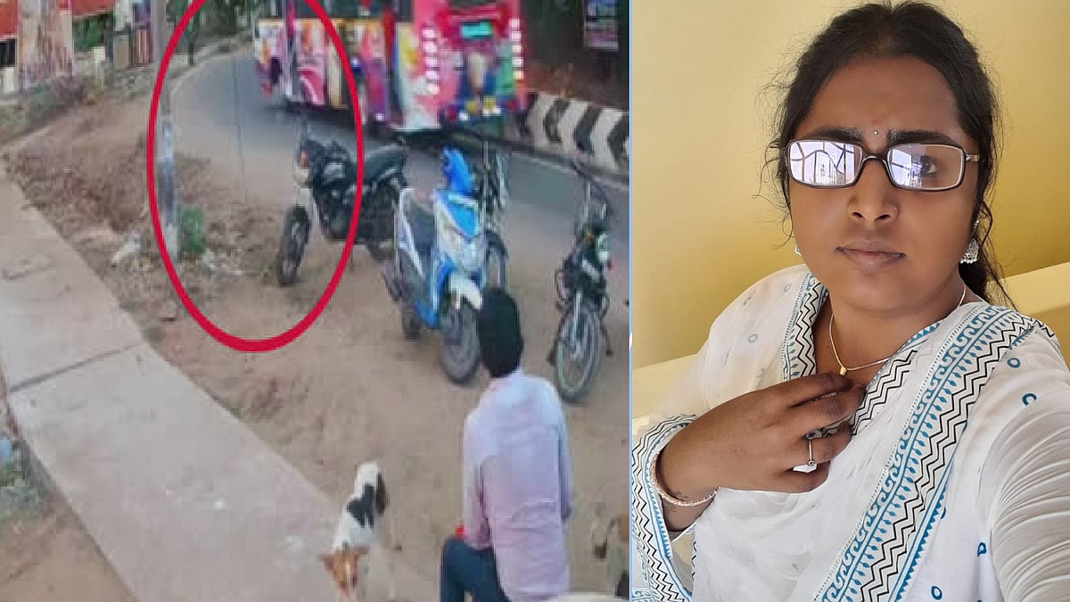 வளைவில் வேகமாக திரும்பிய பேருந்து.. சாலையில் தூக்கியெறியப்பட்ட இளம்பெண்.. இறுதியில் நடந்த பயங்கரம் !