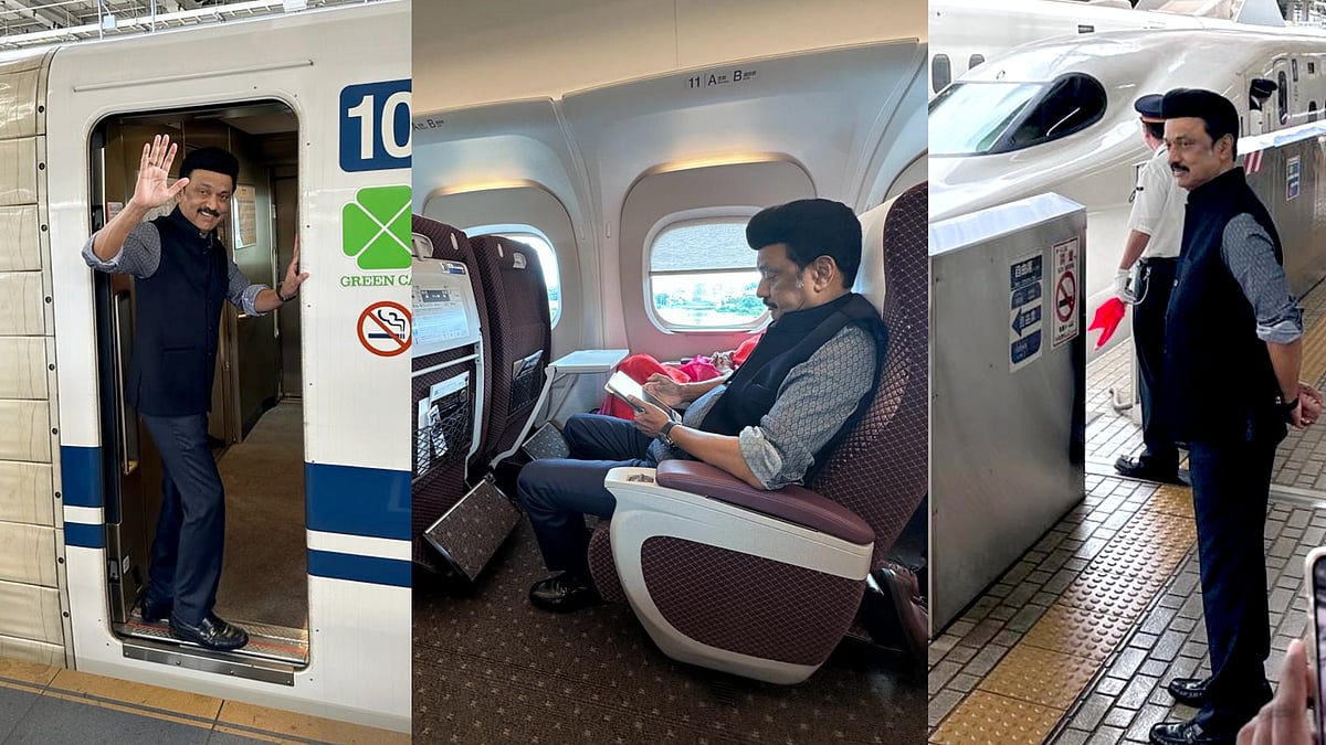 “Bullet Train-க்கு இணையான இரயில் சேவை இந்தியாவிலும் பயன்பாட்டுக்கு வர வேண்டும்..” -முதல்வர் மு.க.ஸ்டாலின்