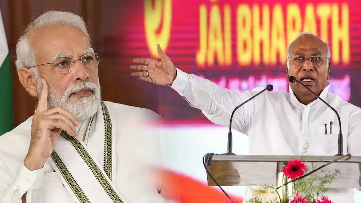 “மோடி பிரதமராக இருக்க காங்கிரஸ்தான் காரணம்..” - பிரச்சாரத்தில் மல்லிகார்ஜுன கார்கே பேச்சு !