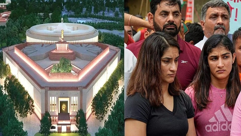 நாளை திறக்கப்படும் புதிய நாடாளுமன்றம்.. மல்யுத்த வீரர், வீராங்கனைகளில் அறிவிப்பால் டெல்லியில் பரபரப்பு !