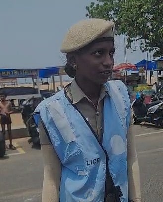 மெரினா கடற்கரையில் காதல் ஜோடிகளிடம் தகராறு செய்த ரவுடிகள்.. தனியாகத் துணிச்சலுடன் தடுத்த பெண் காவலர்!