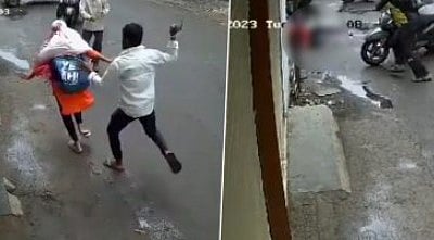 கல்லூரி மாணவியை நடுரோட்டில் துரத்தித் துரத்தி கத்தியால் தாக்கிய இளைஞர்.. புனேவில் நடந்த கொடூரம்!