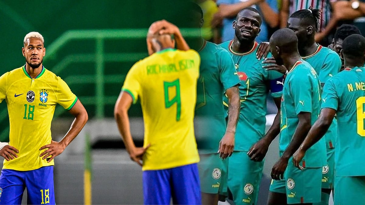 முன்னாள் உலகசாம்பியனை வீழ்த்திய மற்றொரு ஆப்ரிக்க அணி.. 4-2 என்ற கணக்கில் வீழ்ந்த பிரேசில் !