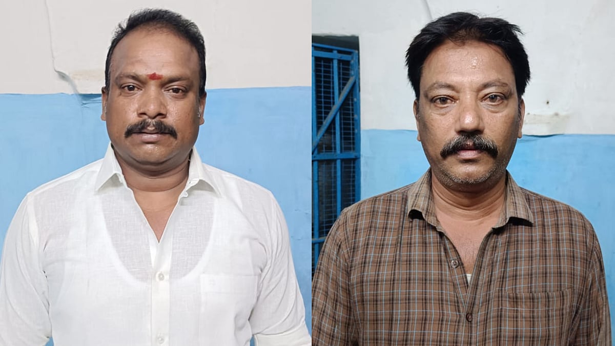 பணியில் இருந்த காவலர்களிடம் அத்துமீறல்.. பாஜகவை சேர்ந்த 2 பேர் கைது.. தஞ்சை போலிசார் அதிரடி !