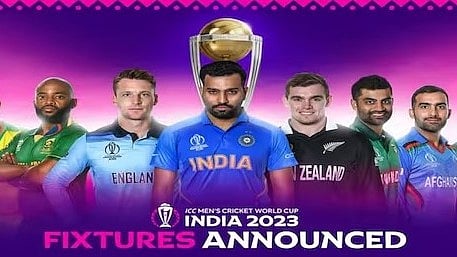 50 ஓவர் உலகக் கோப்பை போட்டிக்கான அட்டவணை வெளியீடு..  இந்தியாவின் முதல் போட்டி யாருடன்? - எங்கு? 