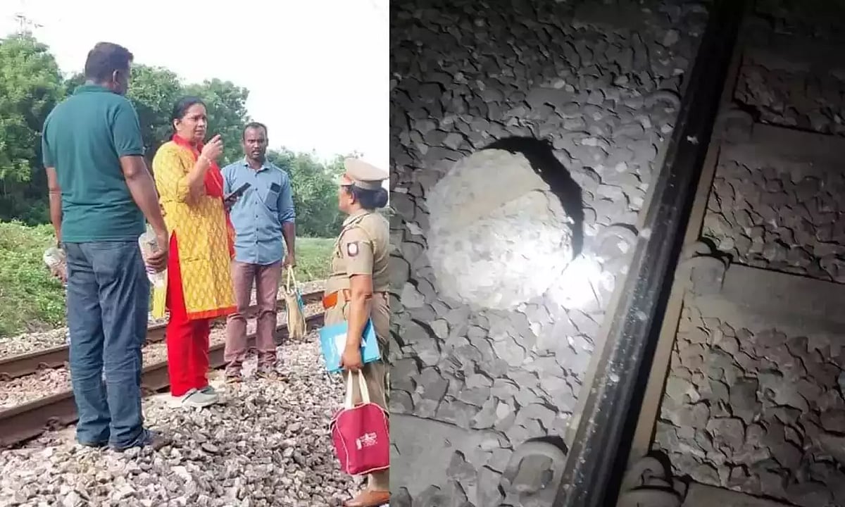 ஆம்பூர் அருகே ரயில் தண்டவாளத்தில் பெரிய கற்களை வைத்த சம்பவம் : ஒருவர் கைது.. விசாரணையில் அதிர்ச்சி !