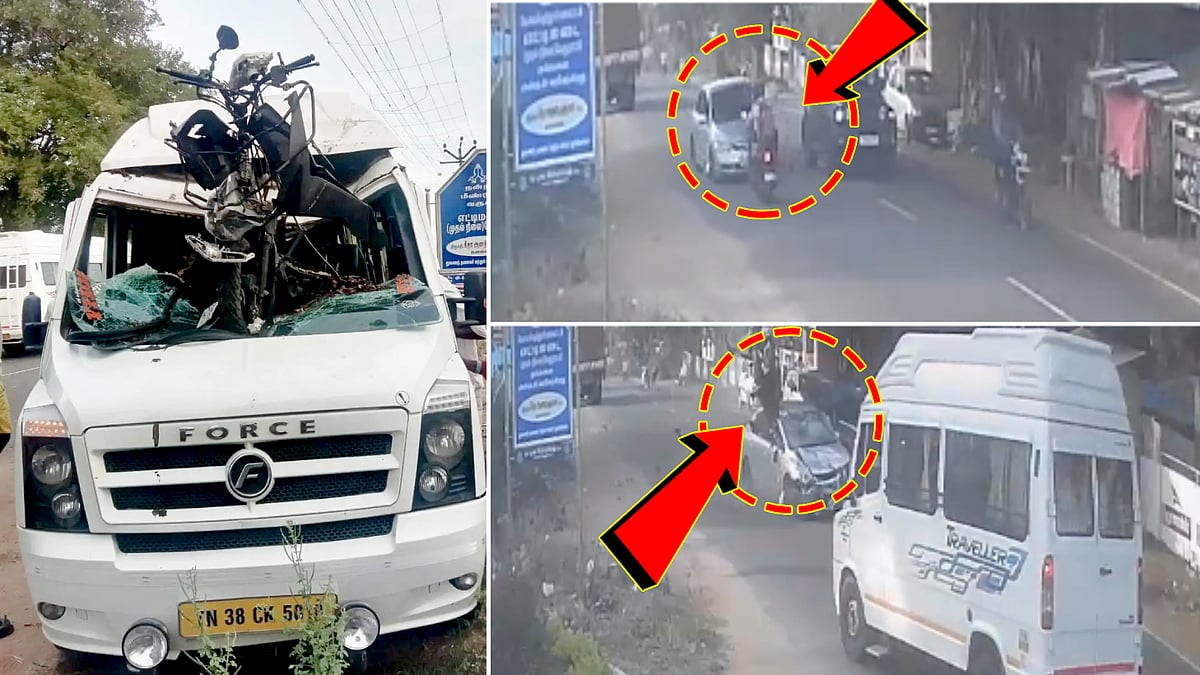 பைக் மீது கார் மோதிய விபத்தில் தந்தை பலி.. மகனை கபடி போட்டிக்கு அழைத்து செல்லும்போது நேர்ந்த சோகம் !