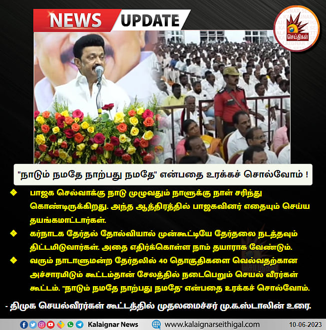 “அதிமுக.. பாஜக.. அமித்ஷா.. குட்டி ஸ்டோரி..” -திமுக செயல்வீரர்கள் கூட்டத்தில் பேசிய முதலமைச்சர்- முழு உரை!
