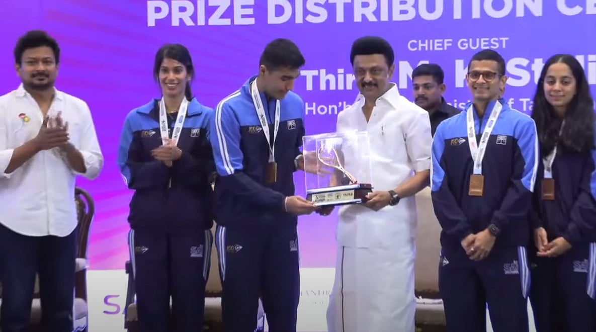 ” 80 ஸ்குவாஷ் சாம்பியன்களை உருவாக்கிய ஒரே மாநிலம் தமிழ்நாடு”.. முதலமைச்சர் மு.க.ஸ்டாலின் பெருமித பேச்சு!