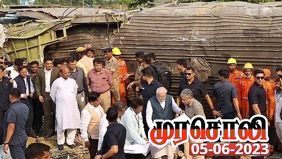 பா.ஜ.க ஆட்சியில் ரயில்வே துறை எப்படி உள்ளது?.. ரத்த சாட்சி ஒடிசா ரயில் விபத்து: முரசொலி வேதனை!