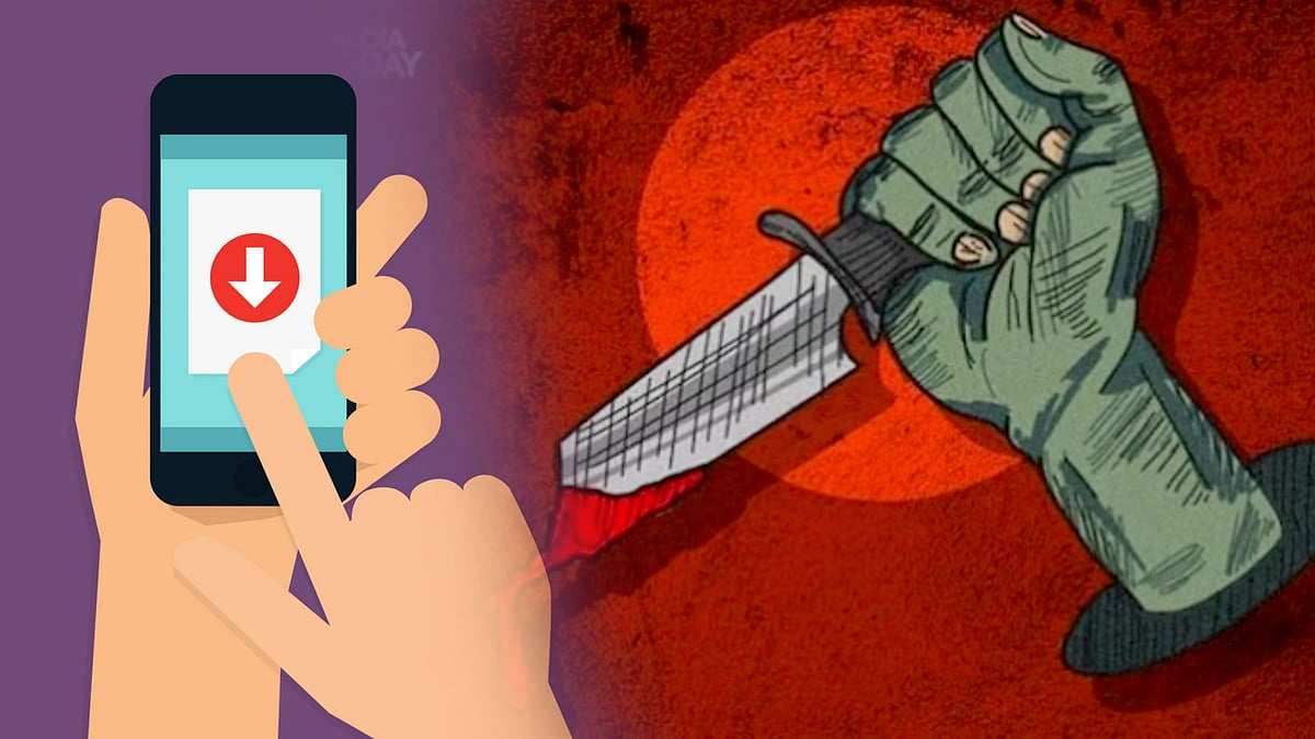 மொபைல் App டவுன்லோட் செய்ய தாமதம் ஆனதால் ஆத்திரம்.. 23 வயது மகனை கத்தியால் குத்திய 64 வயது தந்தை !