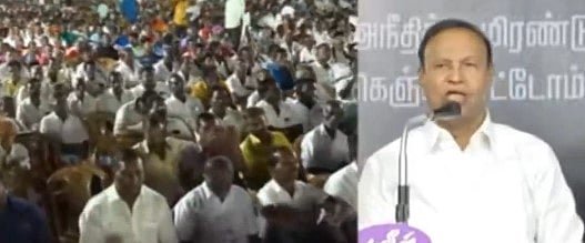 ”பாஜகவின் உருட்டல் மிரட்டலுக்கு பணியாத ஒரே மாநிலம் தமிழ்நாடு”..  டி.ஆர்.பாலு MP அனல் பேச்சு!