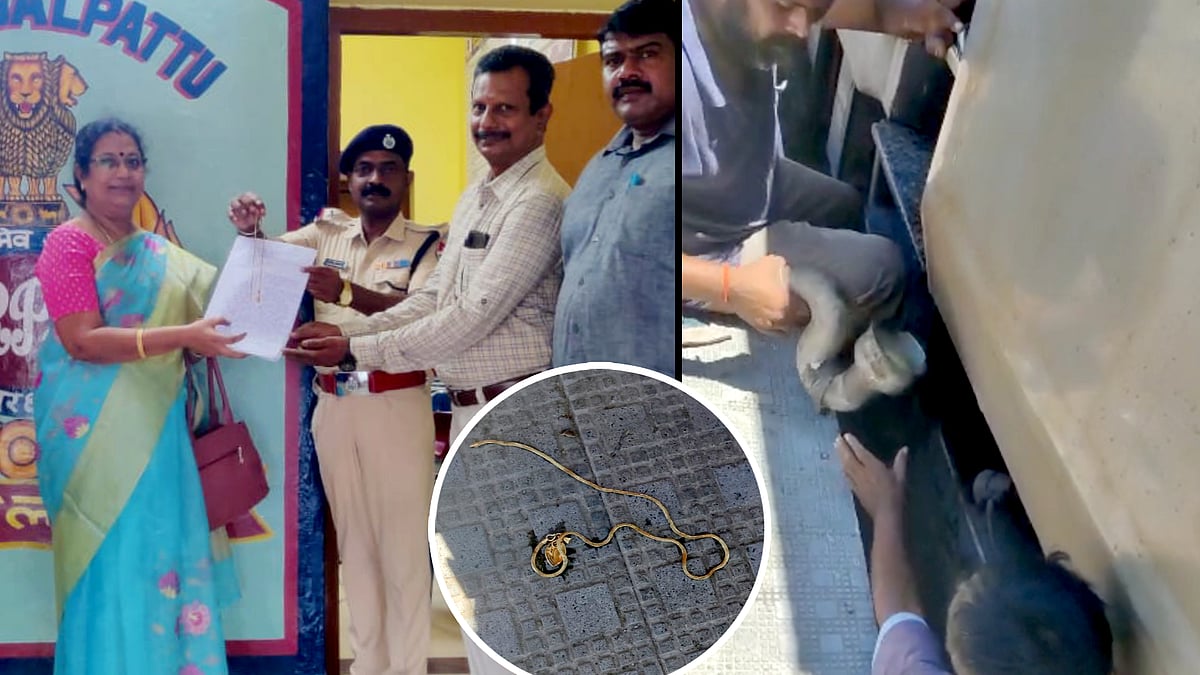 எக்ஸ்பிரஸ் இரயிலின் கழிவறையில் விழுந்த தங்க சங்கிலி.. உரியவரிடம் ஒப்படைத்த போலிஸ்: நெல்லையில் நெகிழ்ச்சி!