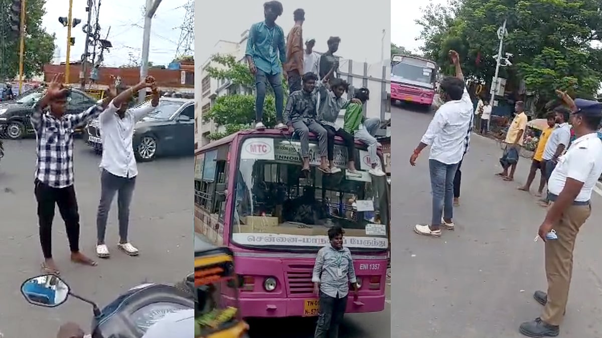 காலையில் கெத்து.. மாலையில் வெத்து: அரசு பேருந்தில் அட்ராசிட்டி.. மாணவர்களுக்கு நூதன தண்டனை வழங்கிய போலிஸ்