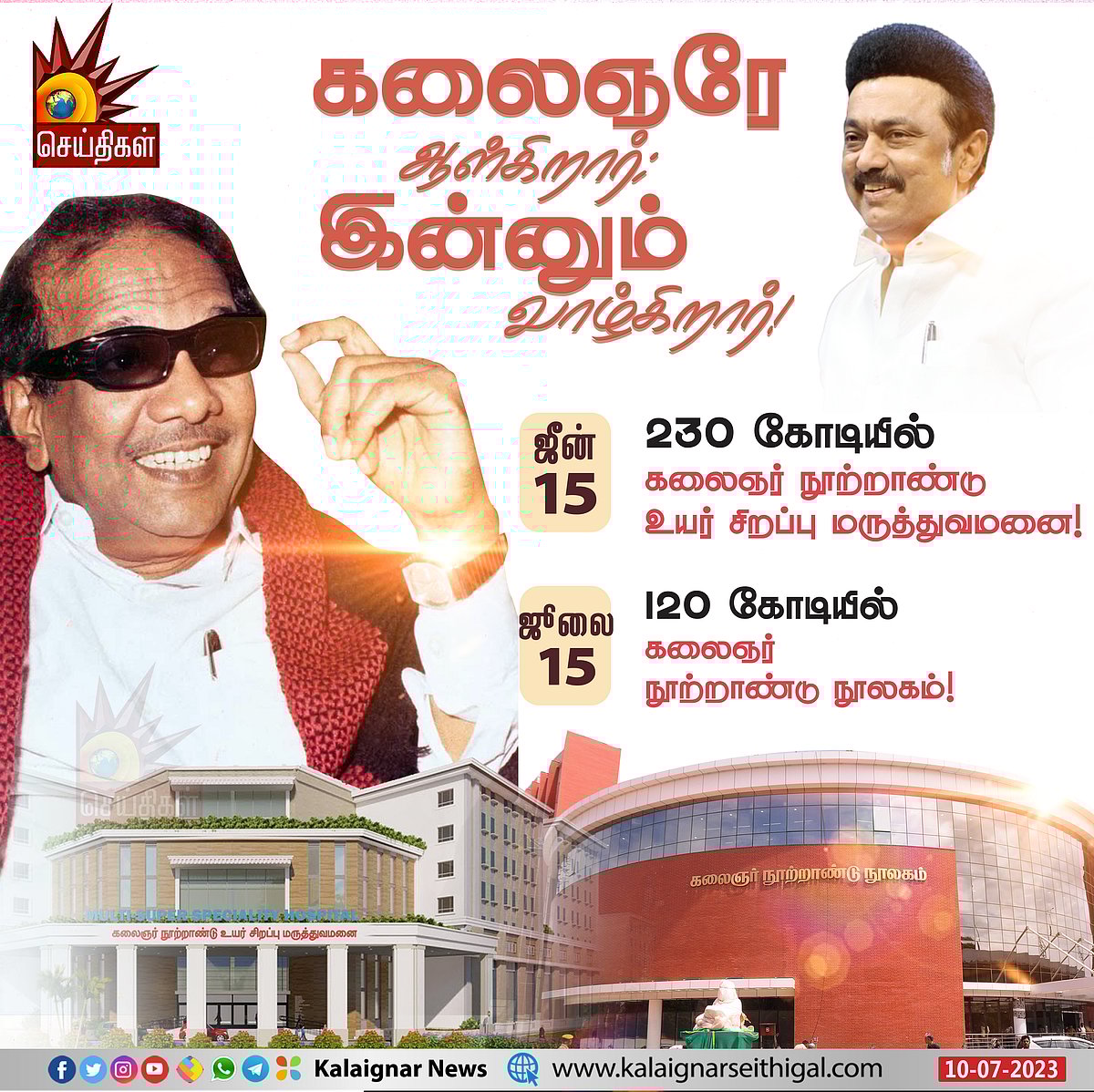 6 மாடிகள், நகரும் படிக்கட்டுகள், 2.5 லட்சம் புத்தகங்கள்.. சர்வதேச தரத்தில் ‘கலைஞர் நூற்றாண்டு நூலகம்’ !