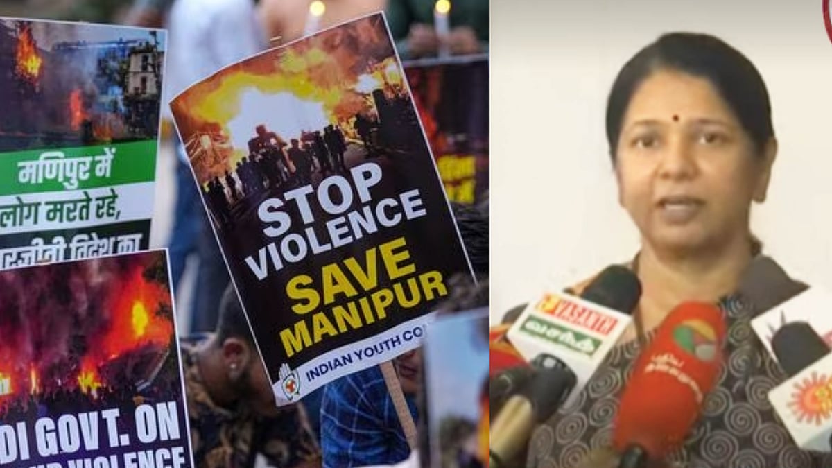 மணிப்பூரில் அசாதாரண சூழல்,  மக்கள் பாஜக மீது நம்பிக்கை இழந்து விட்டனர் -மணிப்பூர் சென்ற கனிமொழி MP ! 