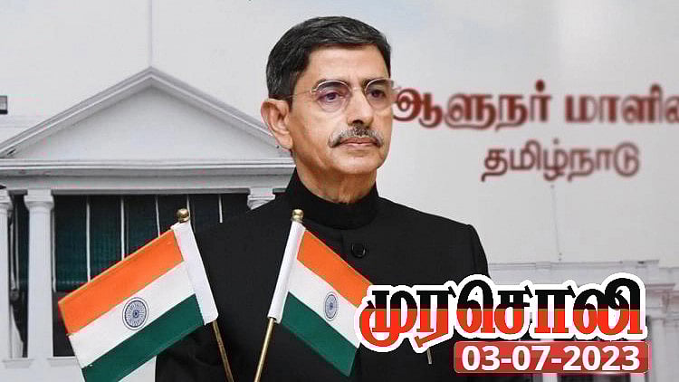 ”ஆகாத காரியங்களில் மூக்கை நுழைத்து மூக்கறுபடுவதே ஆளுநருக்கு வழக்கம்”...  முரசொலி விமர்சனம்!