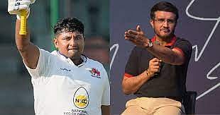 "இந்தியா முழுக்க ரன்கள் குவித்த சர்ஃப்ராஸ் கானால் அதனை செய்யமுடியாதா" -கங்குலி ஆவேசம் ! 