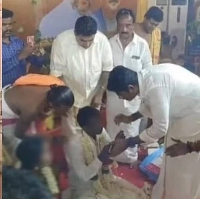திருமணமான தம்பதிகளுக்கு மீண்டும் திருமணம் செய்து வைத்த அண்ணாமலை.. பாஜகவினரை வறுத்தெடுக்கும் நெட்டிசன்கள்!