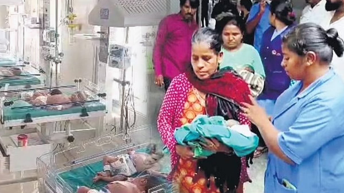 திடீரென ஏற்பட்ட மின்கசிவு.. ஜன்னல் கண்ணாடியை உடைத்து பச்சிளம் குழந்தைகளை காப்பாற்றிய மருத்துவ ஊழியர்கள் !