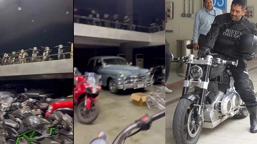 ’எம்மாடியோ’..  இணையத்தில் வைரலாகி வரும் MS Dhoni வீட்டில் இருக்கும் Bike Collection - வீடியோ!
