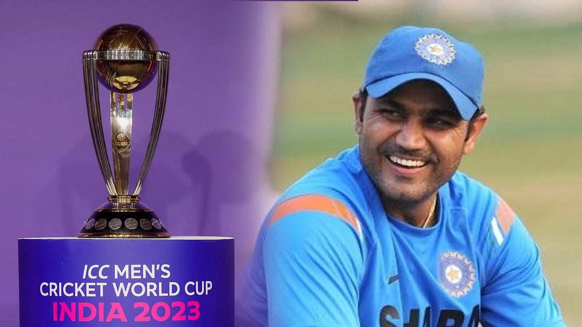 "ICC  உலகக்கோப்பையின் அரையிறுதிக்கு செல்லும் அணிகள் என்ன ?" - சேவாக் வெளியிட்ட கணிப்பு ! 