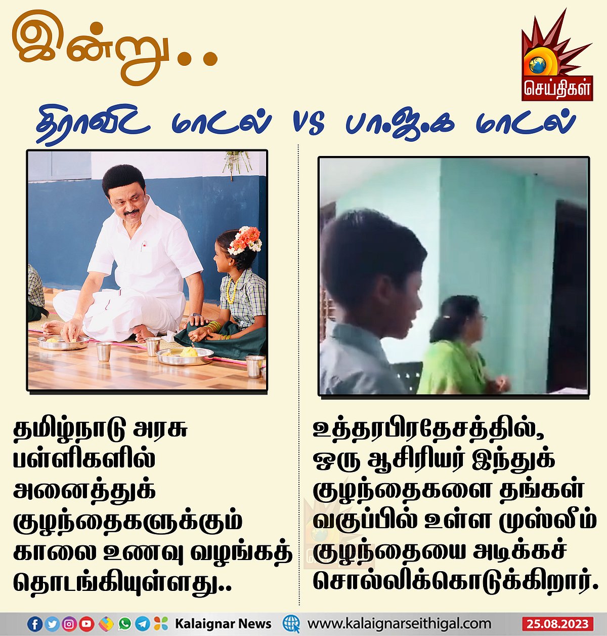 "இஸ்லாமிய மாணவரை அடியுங்கள்".. மாணவர்களுக்கு உத்தரவிட்ட பள்ளி ஆசிரியர்.. பாஜக ஆளும் உ.பி-யில் அதிர்ச்சி !