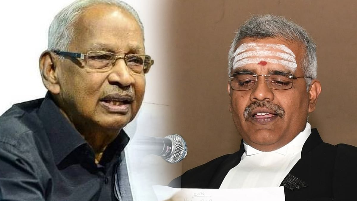 "திமுக அரசின்மீது மட்டும் இந்த நிலைப்பாடு ஏன்?" - உயர்நீதிமன்ற நீதிபதிக்கு தி.க தலைவர் கி.வீரமணி கேள்வி !