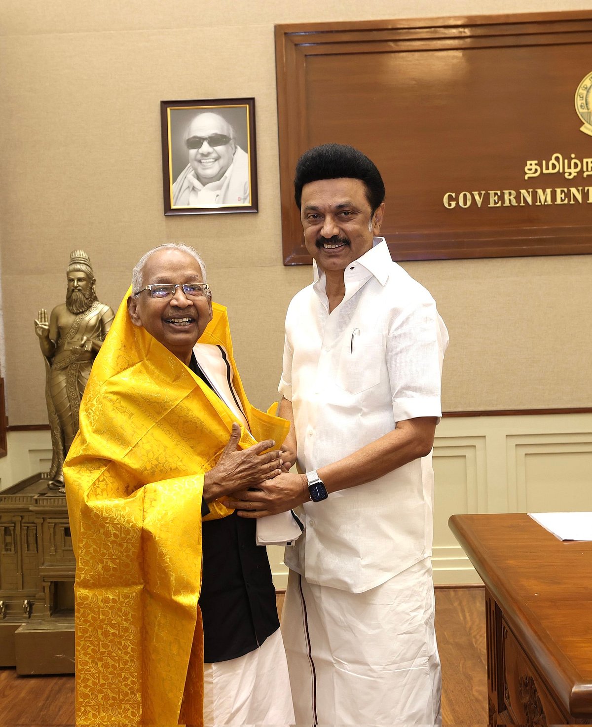 “பெரியாரின் தொண்டர்களை பெருமைபடுத்தும் ஆட்சி..” - ‘தகைசால் தமிழர் விருது’ பெரும் கி.வீரமணி நெகிழ்ச்சி !