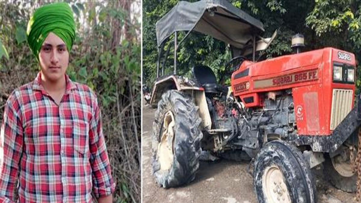 லாரி இடித்தில் சொந்த டிராக்டர் சக்கரத்தில் சிக்கிய இளைஞர்.. 500மீ இழுத்து செல்லப்பட்டு உடல் நசுங்கி பலி !