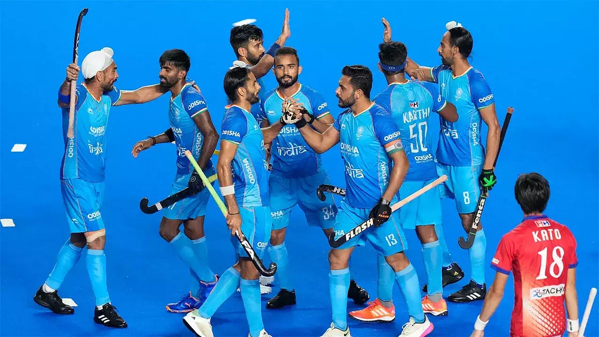 ஆசிய சாம்பியன்ஸ் கோப்பை ஹாக்கி : இறுதிப்போட்டிக்கு முன்னேறிய இந்தியா.. அசத்திய தமிழ்நாடு வீரர் கார்த்தி !