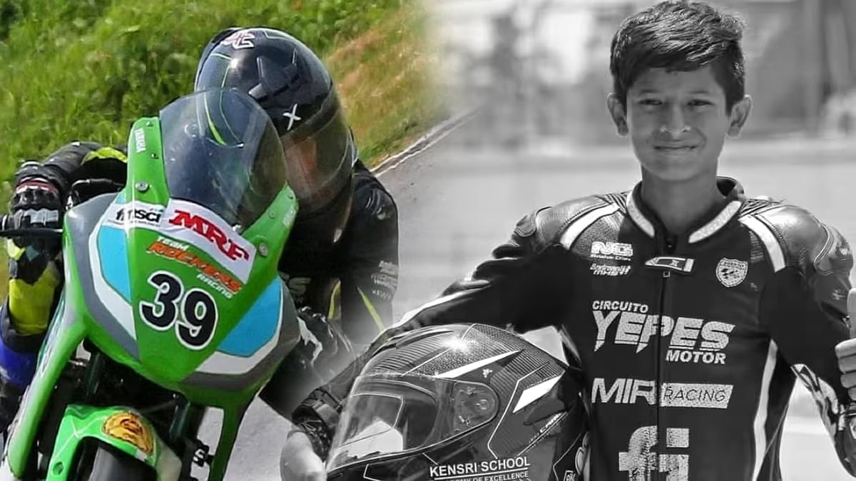 பைக் ரேஸில் மீண்டும் அதிர்ச்சி.. கழன்று விழுந்த Helmet.. தலையில் அடிபட்டு 13 வயது சிறுவனுக்கு சோகம் !