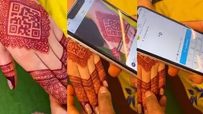 மெஹந்தியில் QR Code.. டேக்கா கொடுக்கும் அண்ணன்களுக்கு செக் வைக்கும் தங்கைகள்.. ரக்ஷாபந்தன் சுவாரஸ்யம் !