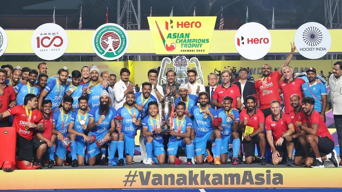 ஆசிய சாம்பியன்ஸ் கோப்பை ஹாக்கி: சாம்பியன் பட்டம் வென்ற இந்தியா.. தொடரின் சிறந்த கோல் விருதை வென்ற தமிழர்!
