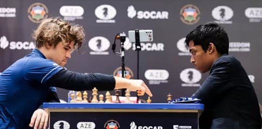 மீண்டும் உலக சாம்பியன் கார்ல்சன்.. 2ம் இடம் பிடித்த பிரக்ஞானந்தா: ரூ.67 லட்சம் பரிசு!