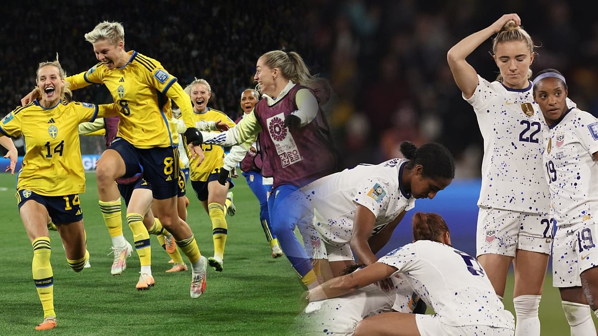 FIFA மகளிர்  உலகக்கோப்பை : வெளியேறியது நான்கு முறை உலகக்கோப்பை சாம்பியனான அமெரிக்கா.. ஸ்வீடன் அபாரம் ! 